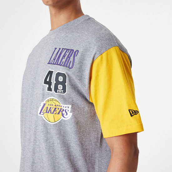 New Era Ανδρική κοντομάνικη μπλούζα LA Lakers NBA Oversized T-Shirt